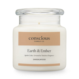 Sandalwood Soy Candle – Earth & Ember