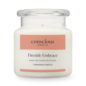 Cinnamon Vanilla Soy Candle – Fireside Embrace