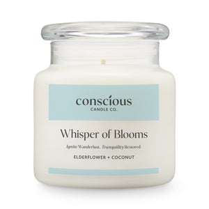 Elderflower & Coconut Soy Candle – Whisper of Blooms