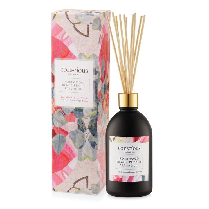 Rosewood, Black Pepper & Patchouli Aromatherapy Diffuser 200mL