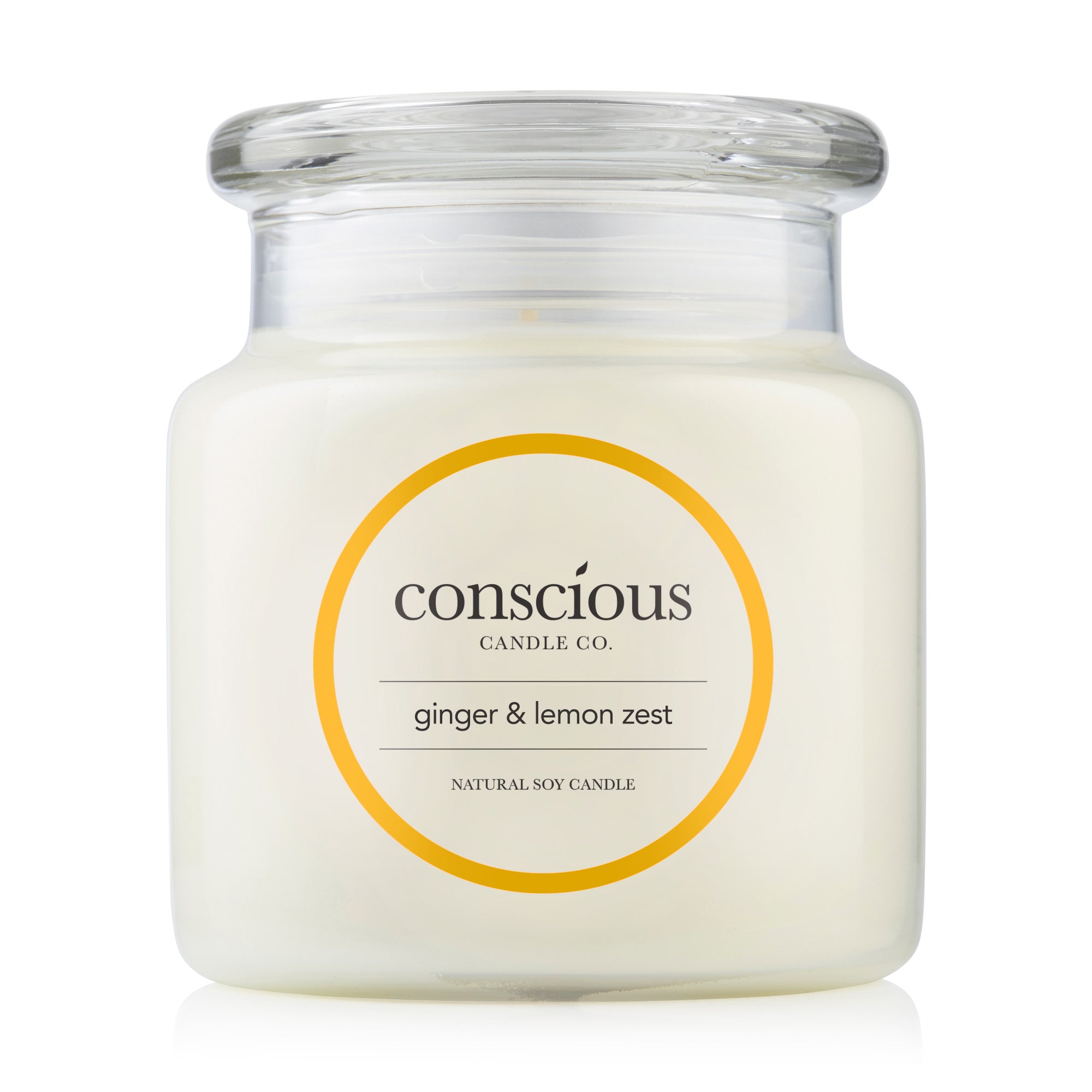 Ginger & Lemon Zest 510g Natural Soy Candle