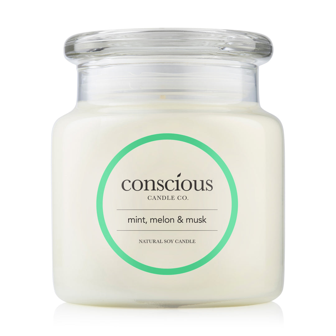 Mint, Melon & Musk 510g Natural Soy Candle