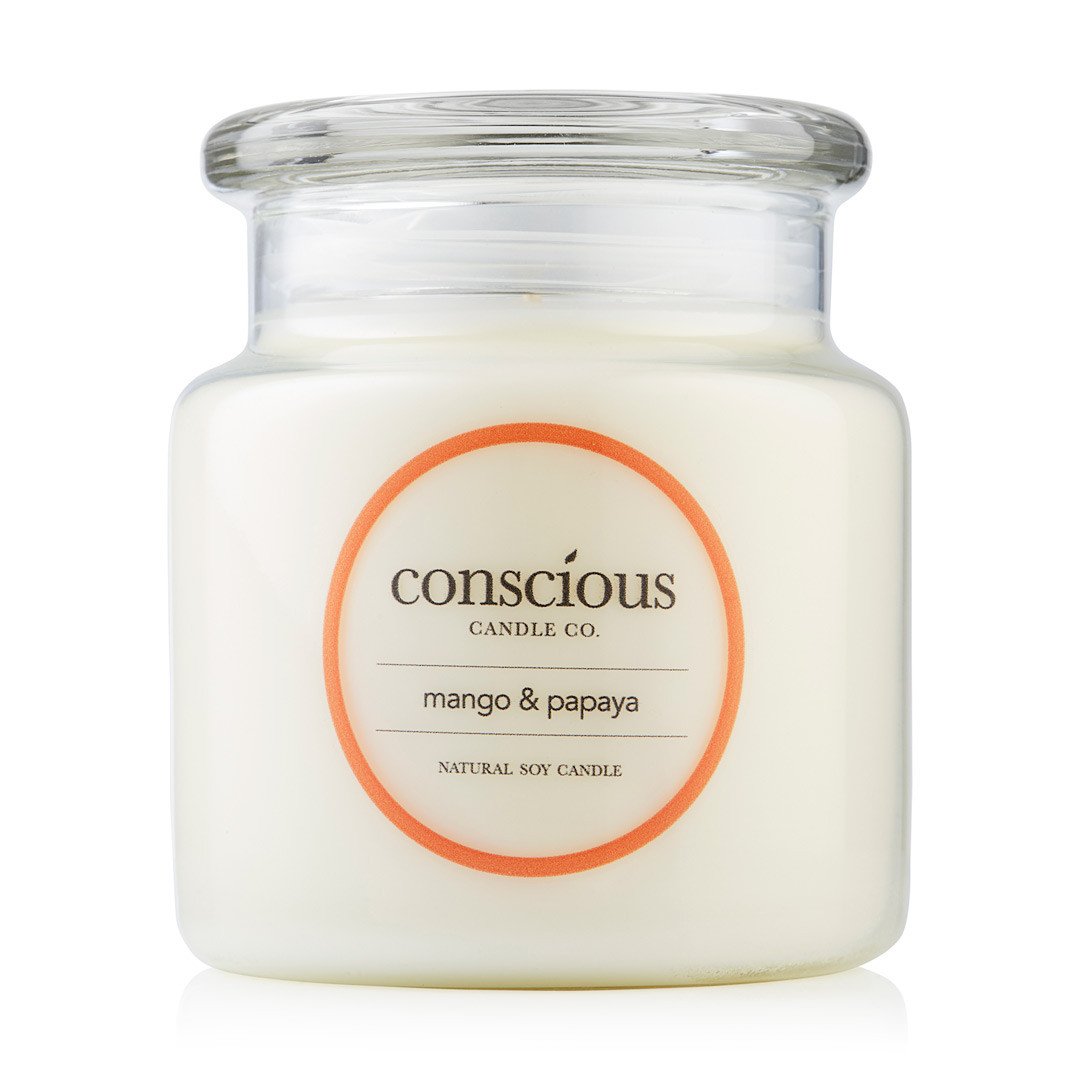 Mango & Papaya 510g Natural Soy Candle